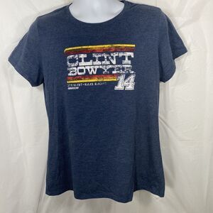 NASCAR Clint Bowyer Women's XL Short Sleeve Stewart Haas Racing Graphic T Shirt